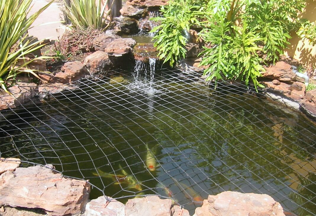 MKN 11m × 7m pool pond CHILD SAFETY SUPER NET covers grids netting BLACK/Green 